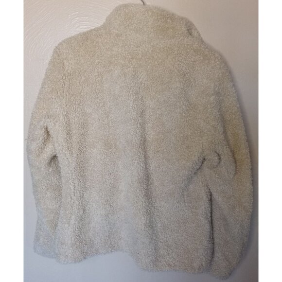 Pendleton Sherpa Outer Full Zip Jacket With Plaid Accents Ladies Size Small - Picture 2 of 10